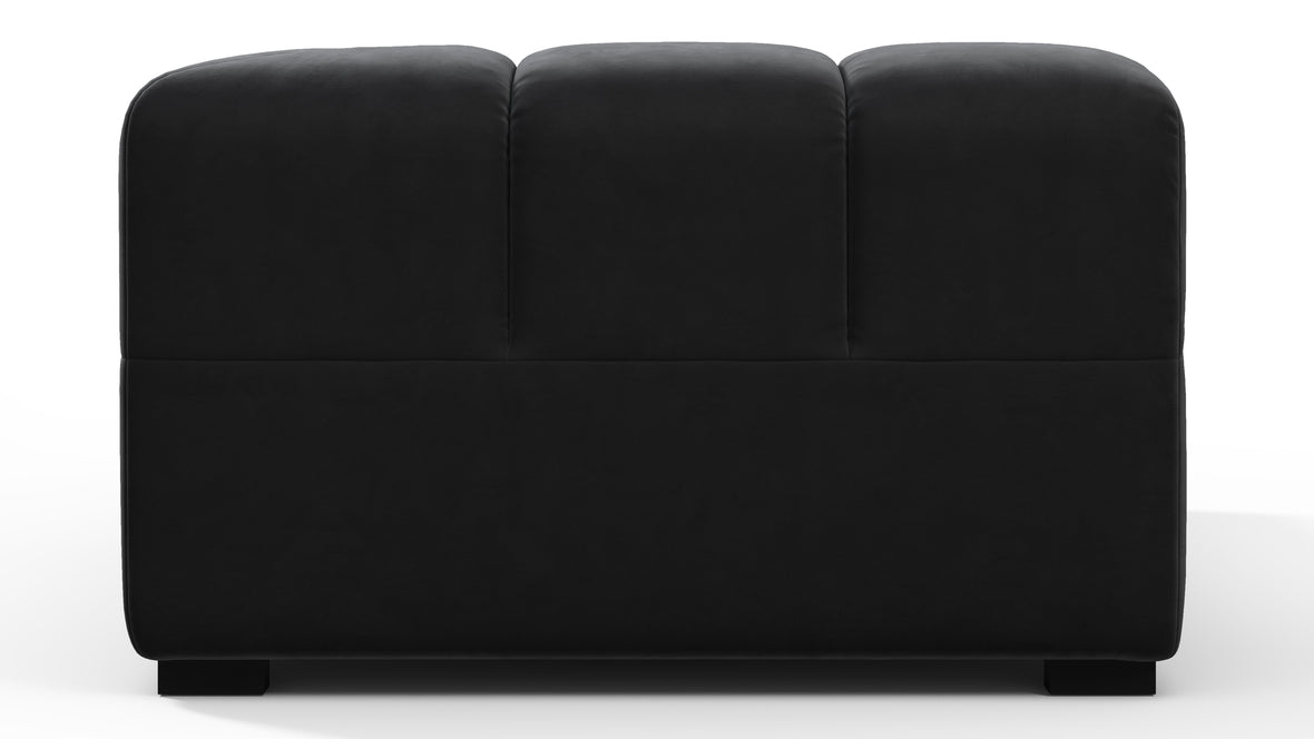 Tufted - Tufted Module, Extra Large Left Corner, Black Velvet