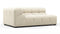 Tufted - Tufted Module, Extra Large Left Corner, Eggshell Boucle