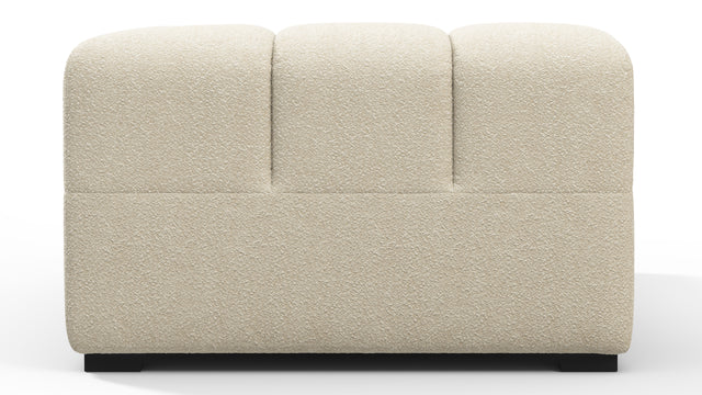 Tufted - Tufted Module, Extra Large Left Corner, Eggshell Boucle