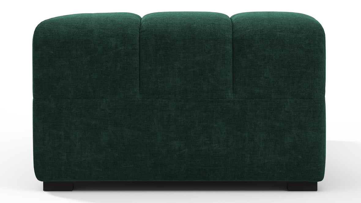 Tufted Module, Extra Large Left Corner, Forest Green Chenille ...