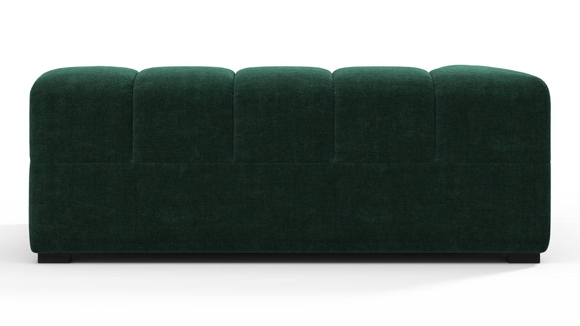 Tufted - Tufted Module, Extra Large Left Corner, Forest Green Chenille