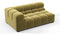 Tufted - Tufted Module, Extra Large Left Corner, Olive Gold Velvet