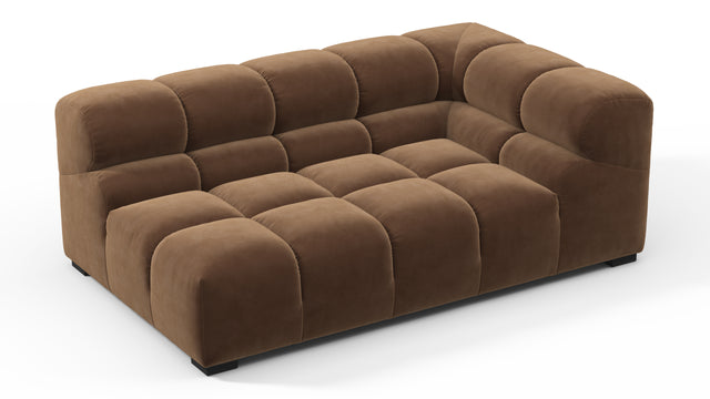 Tufted - Tufted Module, Extra Large Right Corner, Mocha Velvet