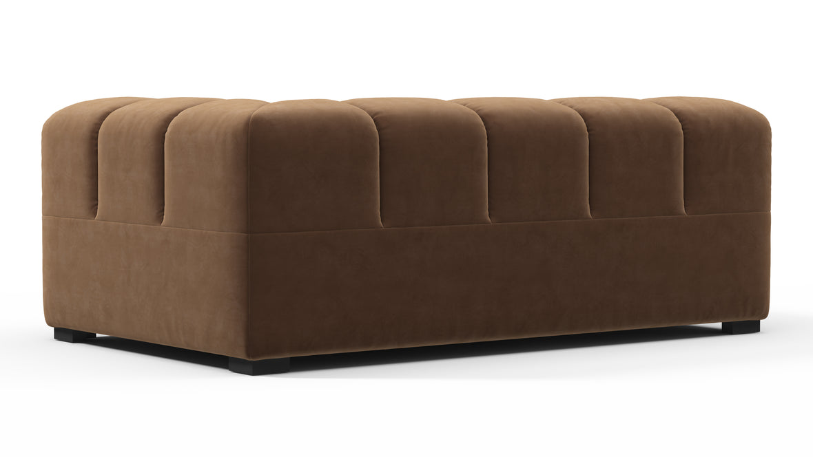 Tufted - Tufted Module, Extra Large Right Corner, Mocha Velvet