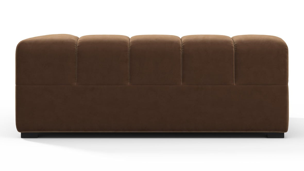 Tufted - Tufted Module, Extra Large Right Corner, Mocha Velvet