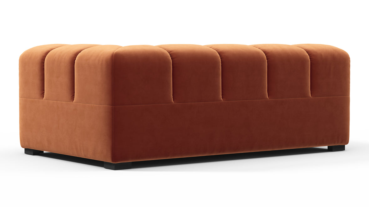 Tufted - Tufted Module, Extra Large Right Corner, Spice Velvet