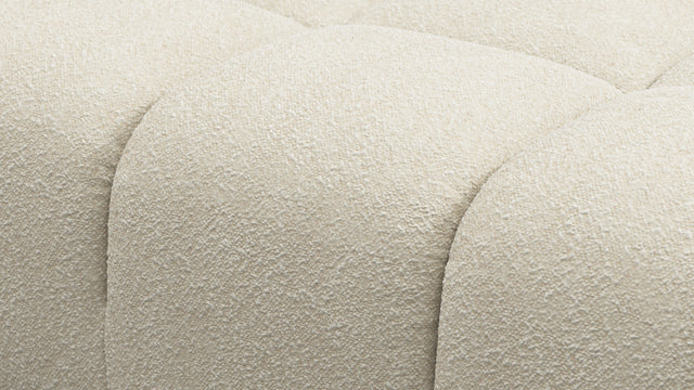 Tufted - Tufted Module, Left Chaise, Armless, Eggshell Boucle