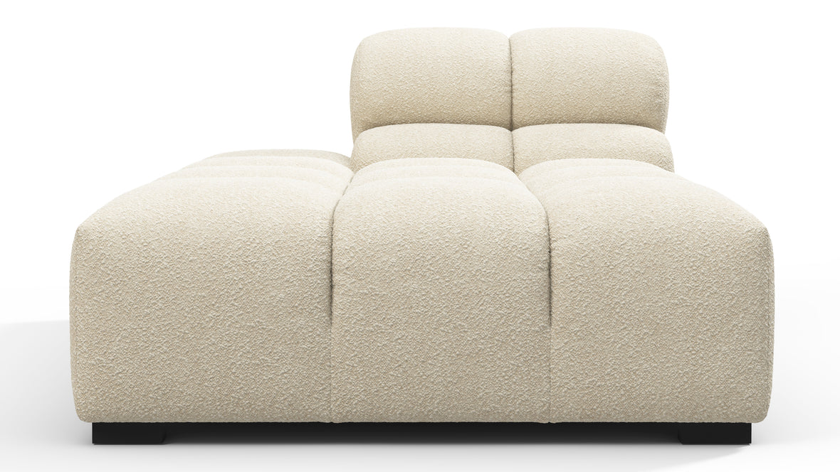 Tufted - Tufted Module, Left Chaise, Armless, Eggshell Boucle