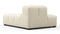 Tufted - Tufted Module, Left Chaise, Armless, Eggshell Boucle