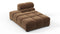 Tufted - Tufted Module, Left Chaise, Armless, Mocha Velvet