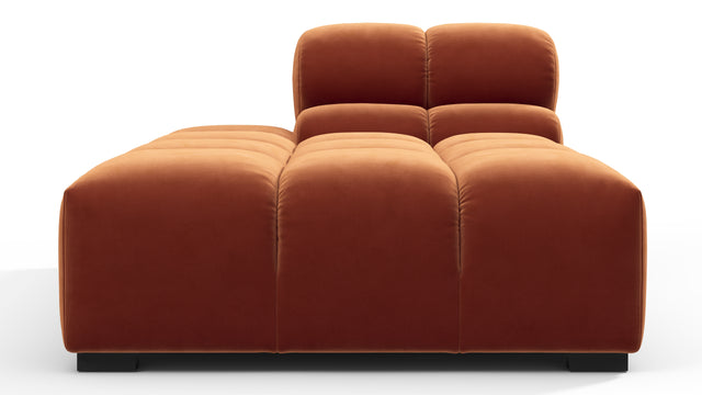 Tufted - Tufted Module, Left Chaise, Armless, Spice Velvet