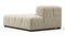 Tufted - Tufted Module, Right Chaise, Armless, Beige Gray Chenille