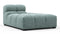 Tufted - Tufted Module, Right Chaise, Armless, Cerulean Chenille