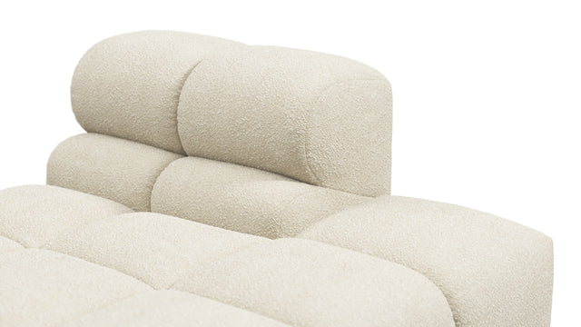 Tufted - Tufted Module, Right Chaise, Armless, Eggshell Boucle