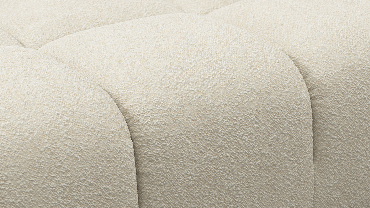 Tufted - Tufted Module, Right Chaise, Armless, Eggshell Boucle