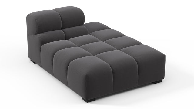 Tufted - Tufted Module, Right Chaise, Armless, Ink Brushed Weave