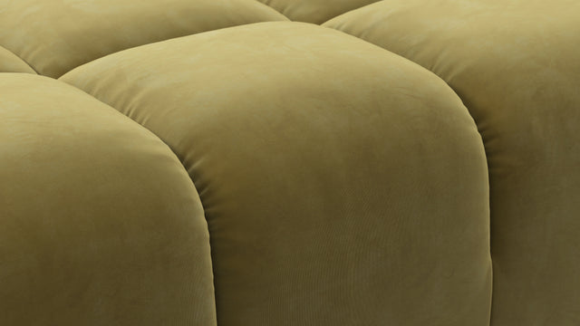 Tufted - Tufted Module, Right Chaise, Armless, Olive Gold Velvet