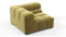 Tufted - Tufted Module, Left Corner, Olive Gold Velvet