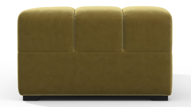 Tufted - Tufted Module, Left Corner, Olive Gold Velvet