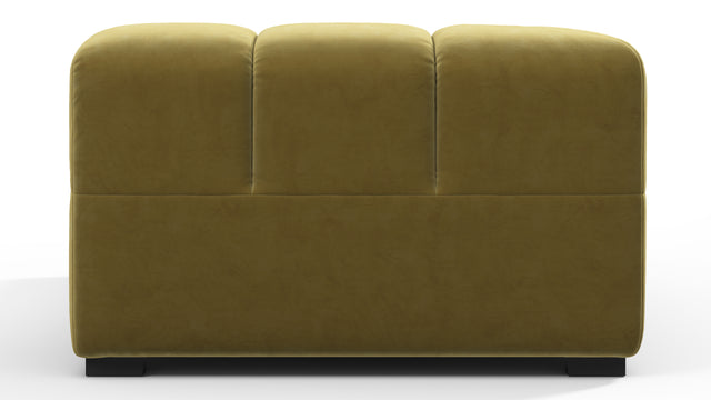 Tufted - Tufted Module, Left Corner, Olive Gold Velvet