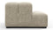 Tufted - Tufted Module, Left End, Armless, Beige Gray Chenille