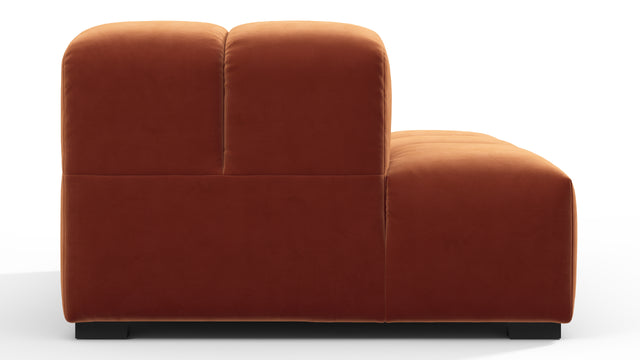 Tufted - Tufted Module, Left End (Armless), Spice Velvet