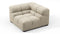 Tufted - Tufted Module, Right Corner, Beige Gray Chenille