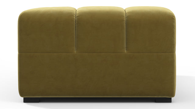 Tufted - Tufted Module, Right Corner, Olive Gold Velvet