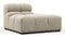 Tufted - Tufted Module, Right End, Armless, Beige Gray Chenille