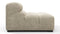 Tufted - Tufted Module, Right End, Armless, Beige Gray Chenille