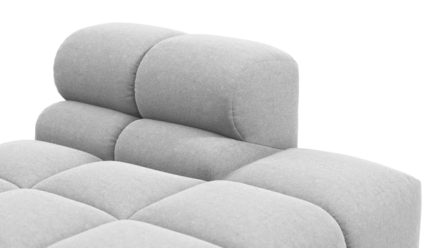 Tufted - Tufted Module, Right End, Armless, Light Gray Wool