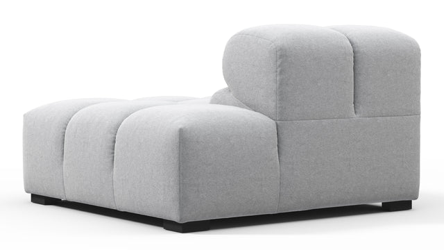 Tufted - Tufted Module, Right End, Armless, Light Gray Wool