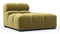 Tufted - Tufted Module, Right End, Armless, Olive Gold Velvet