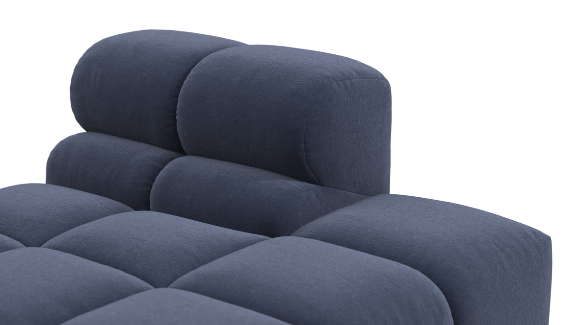 Tufted - Tufted Module, Right End, Armless, Royal Blue Wool