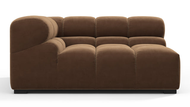 Tufted - Tufted Module, Large Left Corner, Mocha Velvet