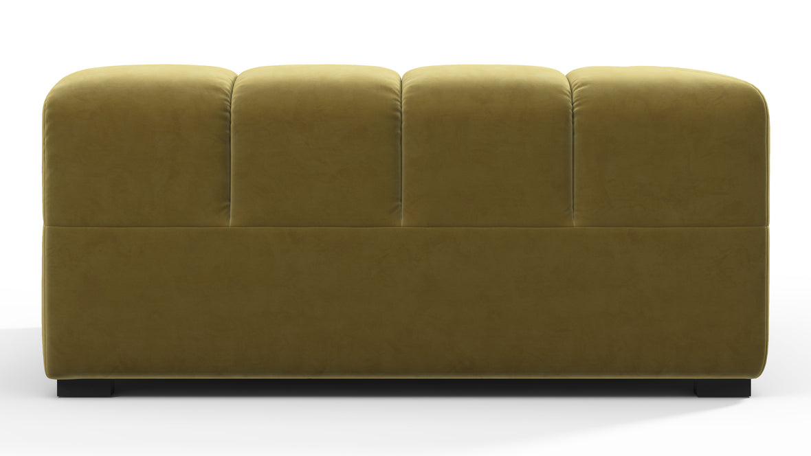 Tufted - Tufted Module, Large Left Corner, Olive Gold Velvet