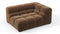 Tufted - Tufted Module, Large Right Corner, Mocha Velvet