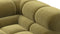 Tufted - Tufted Module, Large Right Corner, Olive Gold Velvet