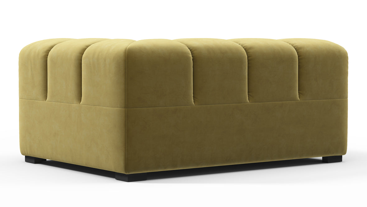 Tufted - Tufted Module, Large Right Corner, Olive Gold Velvet