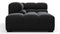 Tufted - Tufted Module, Left Corner Half, Black Velvet