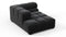 Tufted - Tufted Module, Left Corner Half, Black Velvet