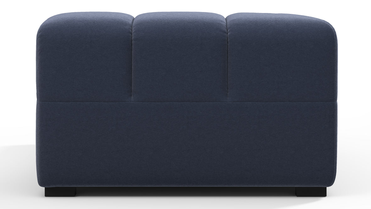 Tufted - Tufted Module, Left Corner Half, Royal Blue Wool