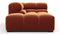 Tufted - Tufted Module, Left Corner Half, Spice Velvet