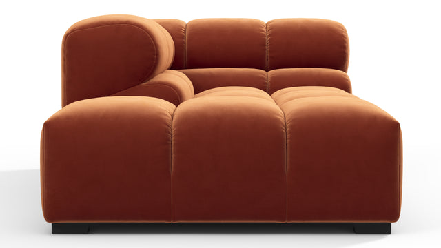 Tufted - Tufted Module, Left Corner Half, Spice Velvet