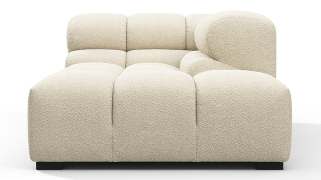 Tufted - Tufted Module, Right Corner Half, Eggshell Boucle