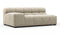 Tufted - Tufted Module, Extra Large Left Arm, Beige Gray Chenille