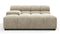 Tufted - Tufted Module, Deep Large Left Arm, Beige Gray Chenille