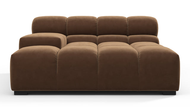 Tufted - Tufted Module, Deep Large Left Arm, Mocha Velvet