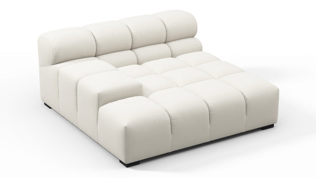 Tufted - Tufted Module, Deep Large Left Arm, Oatmeal Brushed Weave