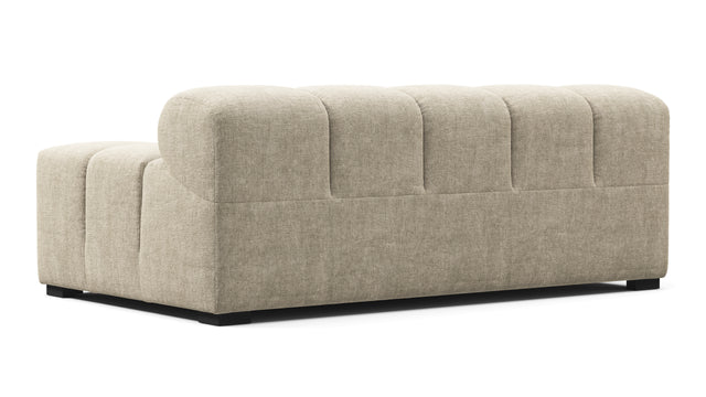 Tufted - Tufted Module, Extra Large Right Arm, Beige Gray Chenille